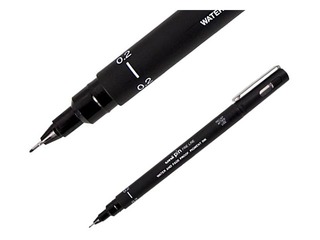 Uni Pin Fine Line Pen 200, 0.2mm, black