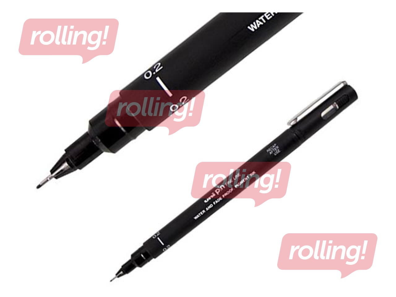 Uni Pin Fine Line Pen 200, 0.2mm, black