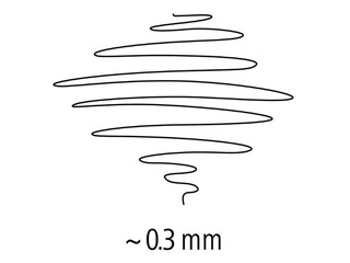 Flomāsterpildspalva Staedtler Triplus fineliner,  0.3mm, melna
