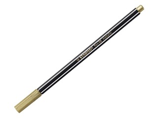 Ручка фломастер Stabilo Pen 68 metallic, 1мм, золотая
