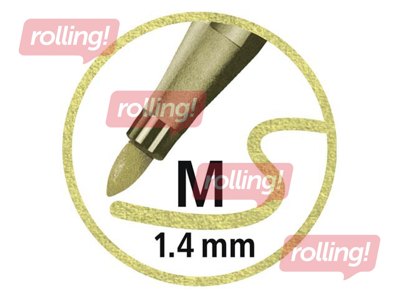 Flomāsterpildspalva Stabilo Pen 68 metallic, 1mm, sudraba