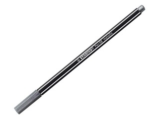 Ручка фломастер Stabilo Pen 68 metallic, 1мм, серебряная