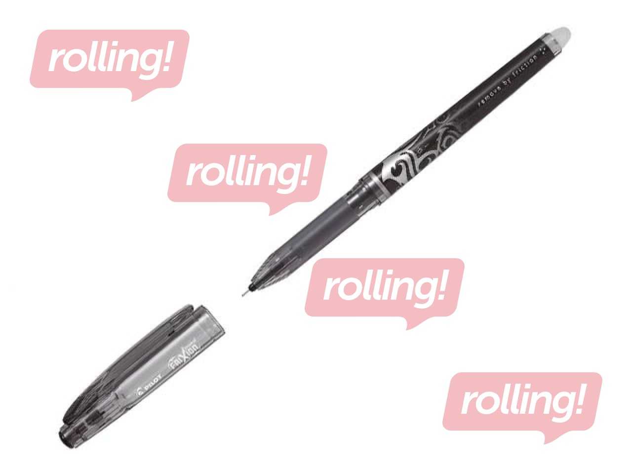 Pildspalva rollers, Pilot Frixton Point, dzēšama, 0.5mm, melna tinte 