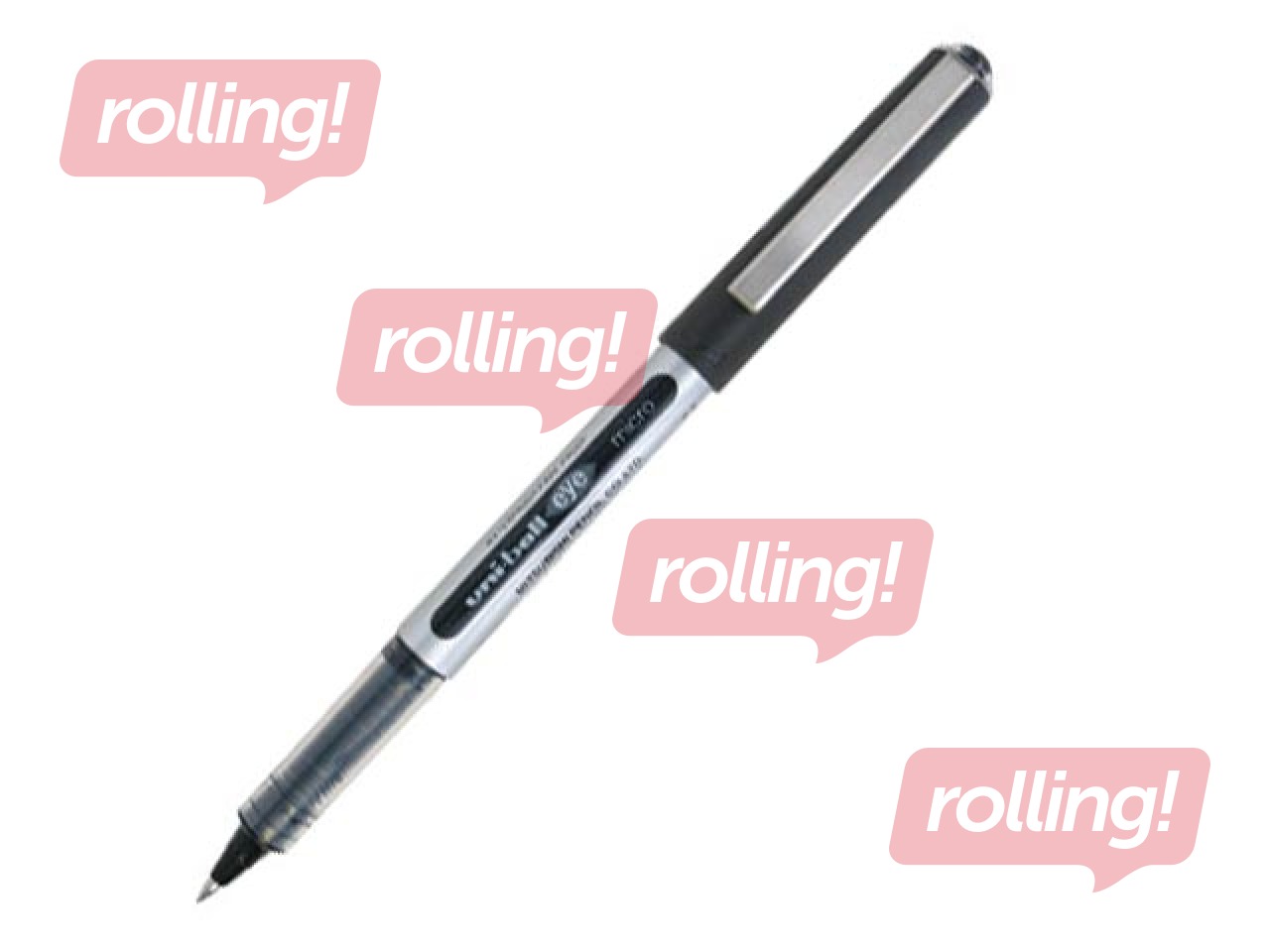 Rolleris UNI UB-150 eye, 0.5mm, melns