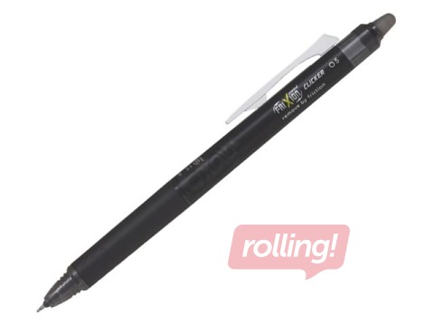 Pildspalva rollers Pilot Frixion Clicker, dzēšama, 0.5mm melna tinte