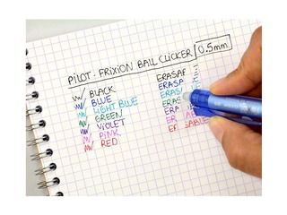 Pildspalva rollers Pilot Frixion Clicker, dzēšama, sarkana tinte, 0.5mm