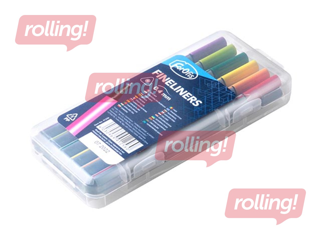 Flomāsterpildspalvas Forofis Fineliner, 0.4mm, 12 krāsas