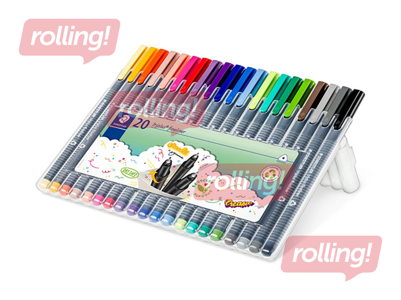 Peenmarkerite komplekt STAEDTLER TRIPLUS, 0.3mm, 20 värvi