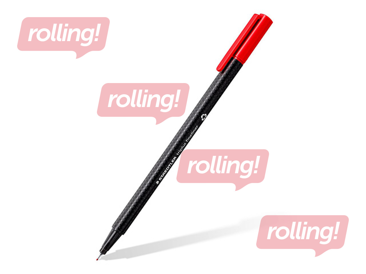 Flomāsterpildspalvu komplekts STAEDTLER TRIPLUS fineliner, 0.3mm, 4 krāsas