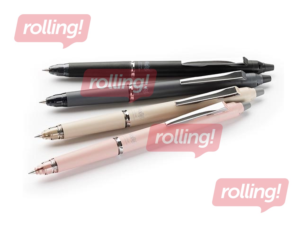 Pildspalva Pilot Frixion Clicker Zone, dzēšama, 0.7mm, pelēks korpuss,melna tinte