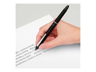 Pildspalva Pilot Frixion Clicker Zone, dzēšama, 0.7mm, pelēks korpuss,melna tinte