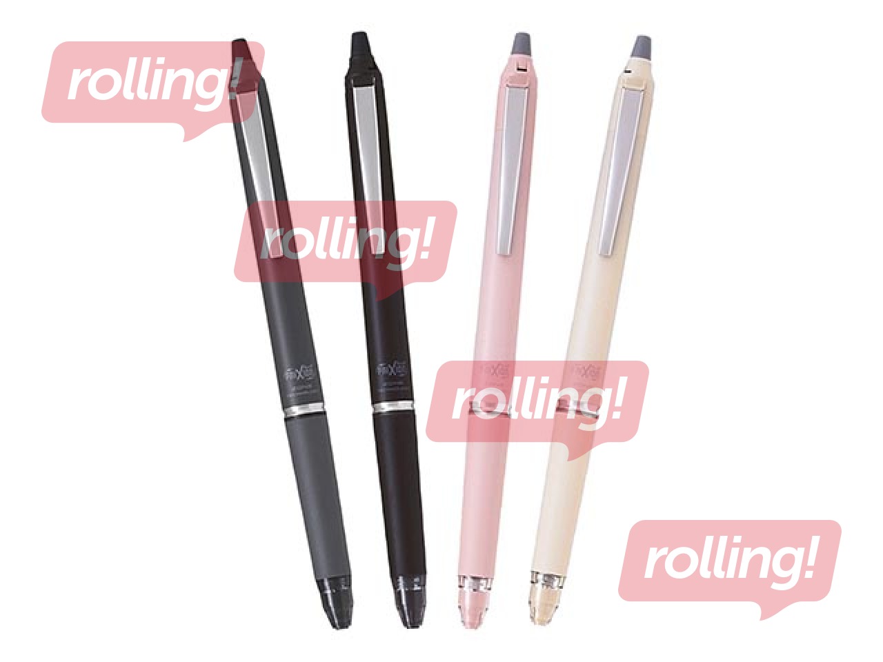 Roller pen Pilot Frixion Clicker Zone, erasable, 0.7mm, gray body, black ink