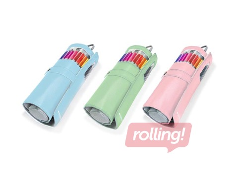 Flomāsterpildspalvu penālis STAEDTLER TRIPLUS fineliner 334, 0.3mm, 20 krāsas