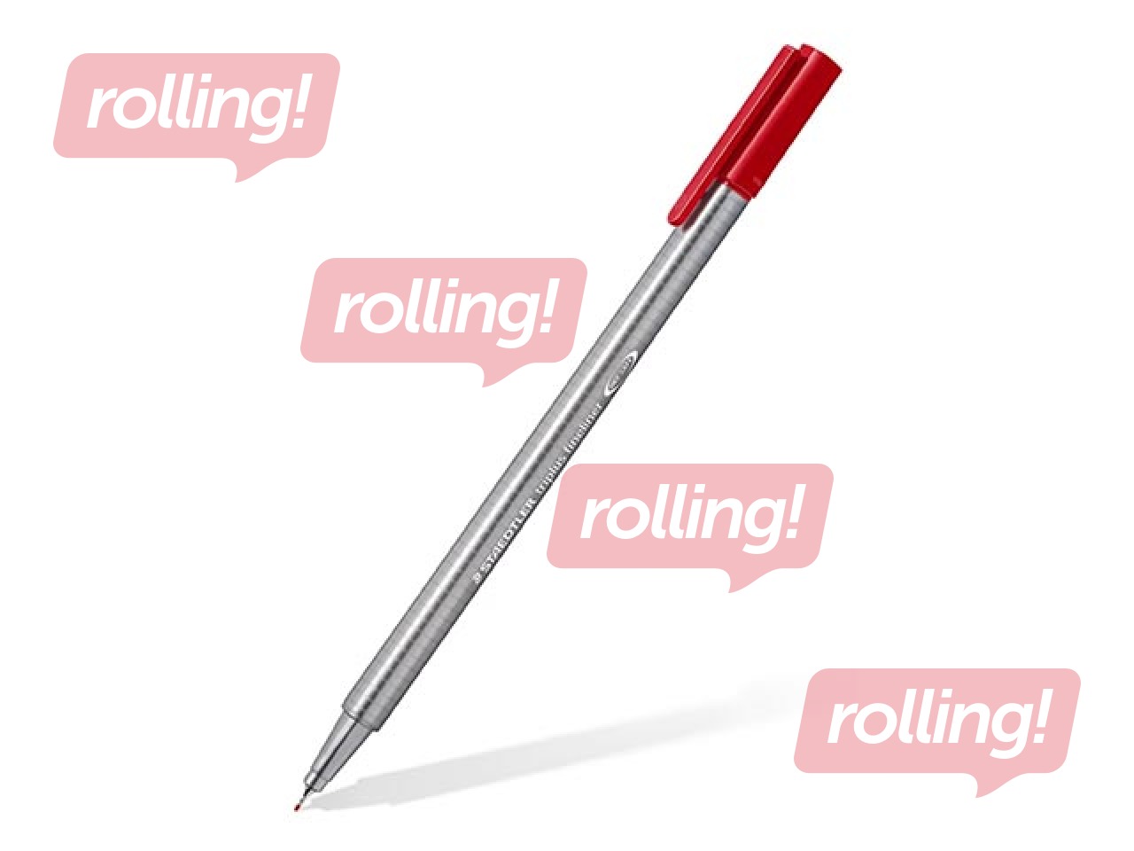 Flomāsterpildspalvu penālis STAEDTLER TRIPLUS fineliner 334, 0.3mm, 20 krāsas