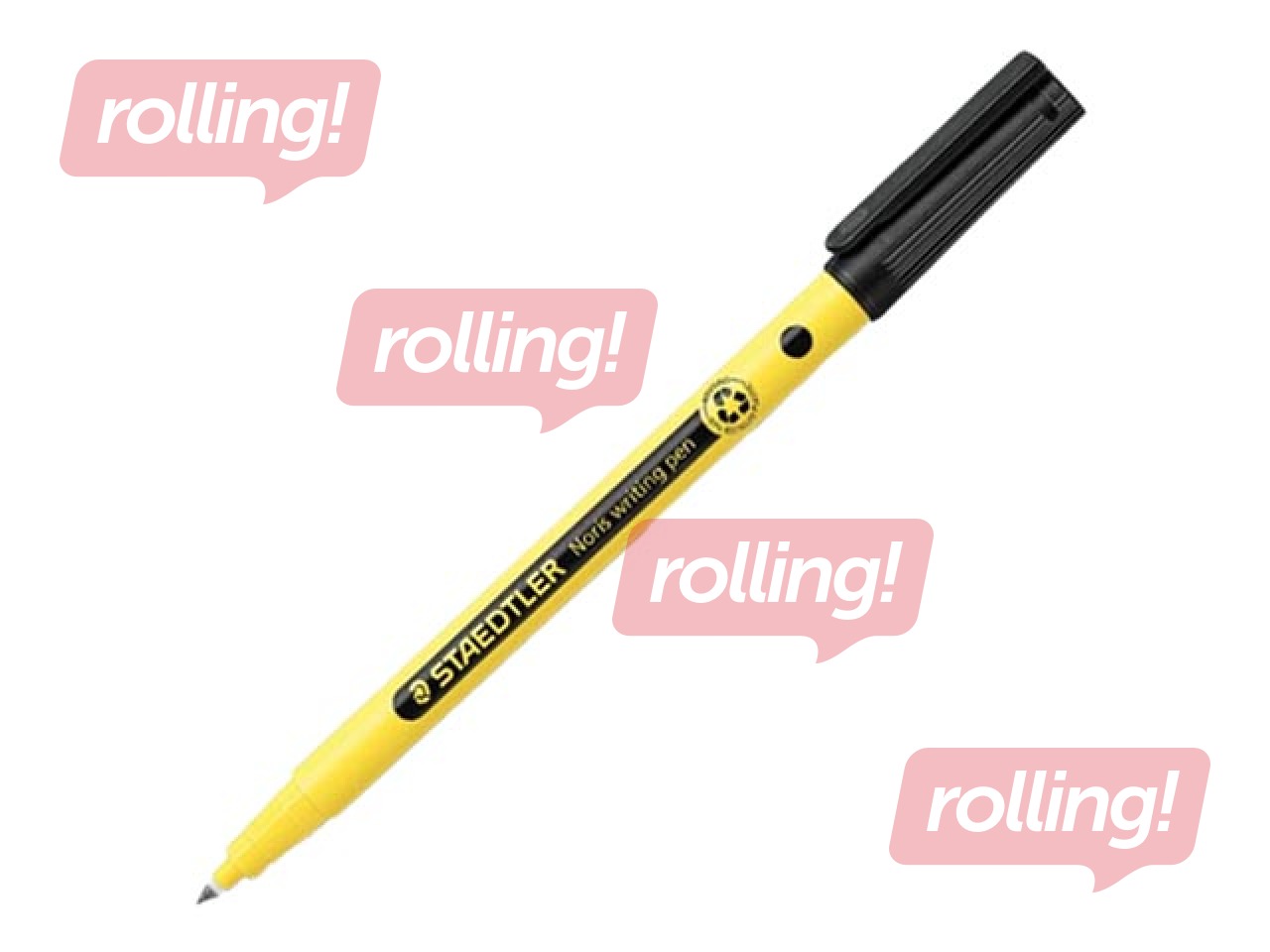 Flomāsterpildspalva Staedtler Noris 307, 0.6mm, melna