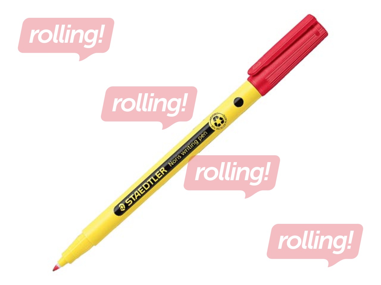 Fineliner Staedtler Noris 307, 0.6mm, punane