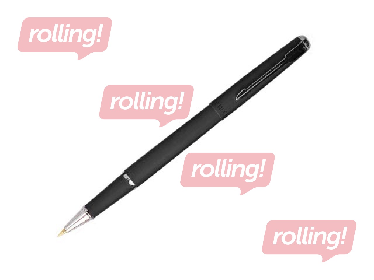 Rolleris Forofis dāvanu kastē, melna, zila tinte, 0.5mm