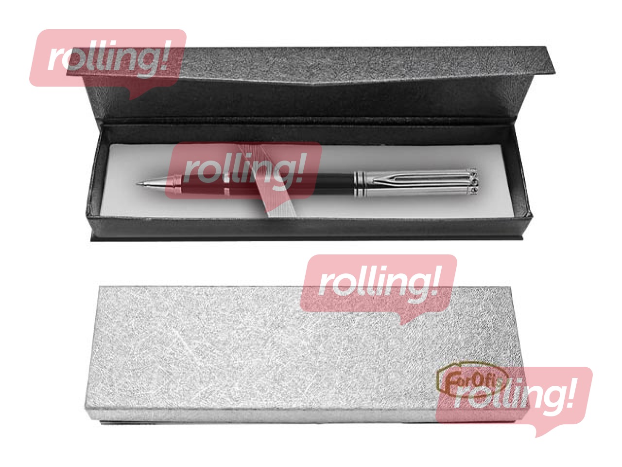 Rolleris Forofis dāvanu kastē, sudraba, zila tinte, 0.5mm