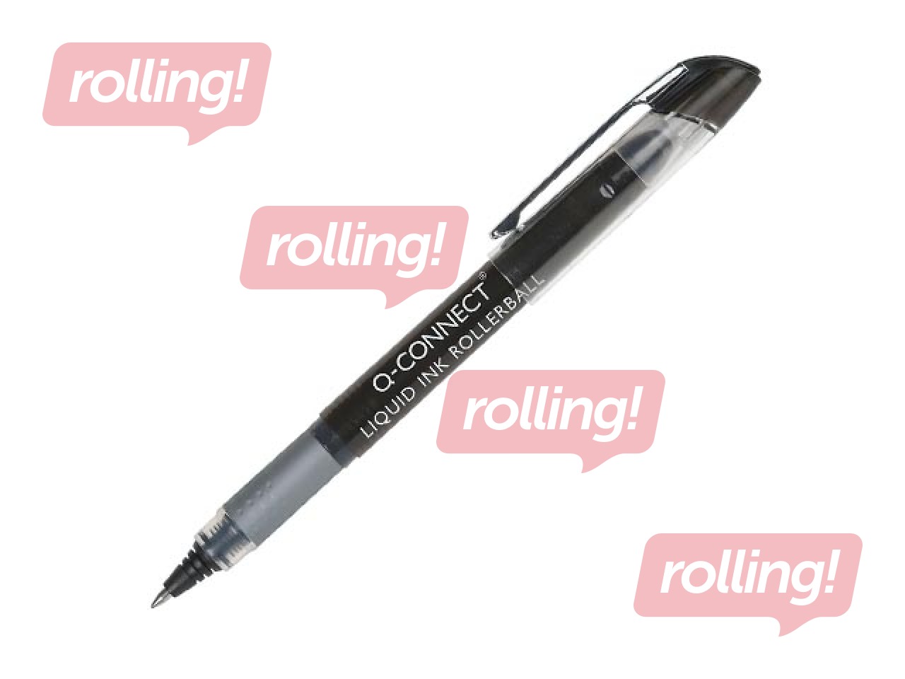 Rolleris Q-Connect, 0.5mm, melna