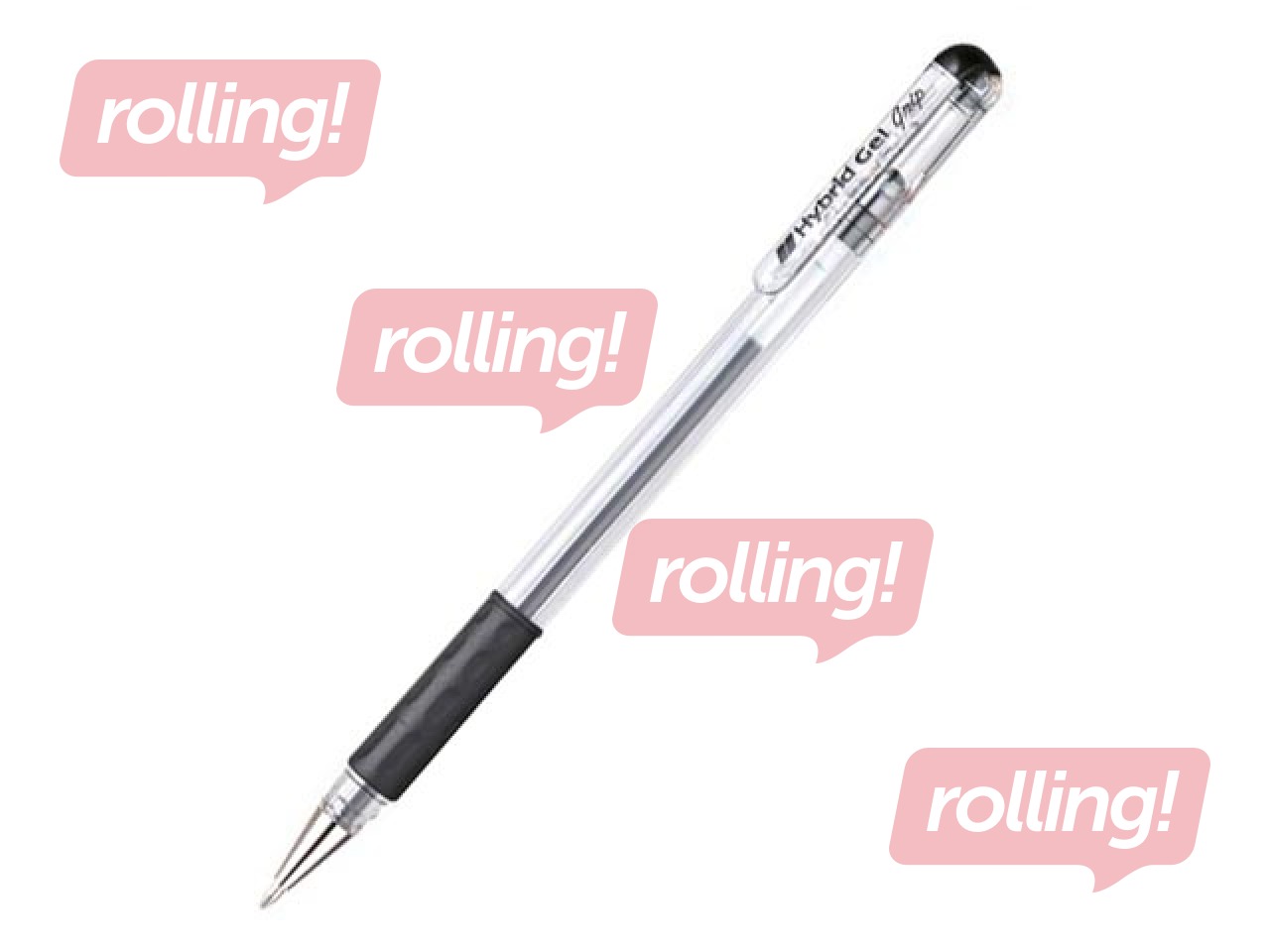 Gel Pen Pentel Hybrid Grip K116, black
