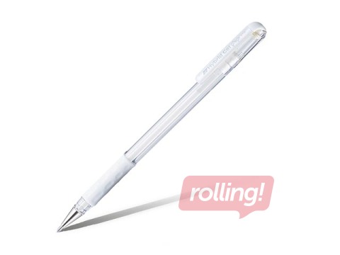 Гелевая ручка Pentel Hybrid Grip K118, белая