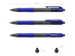Gēla pildspalva ErichKrause Smart-Gel, 0.5mm, zila