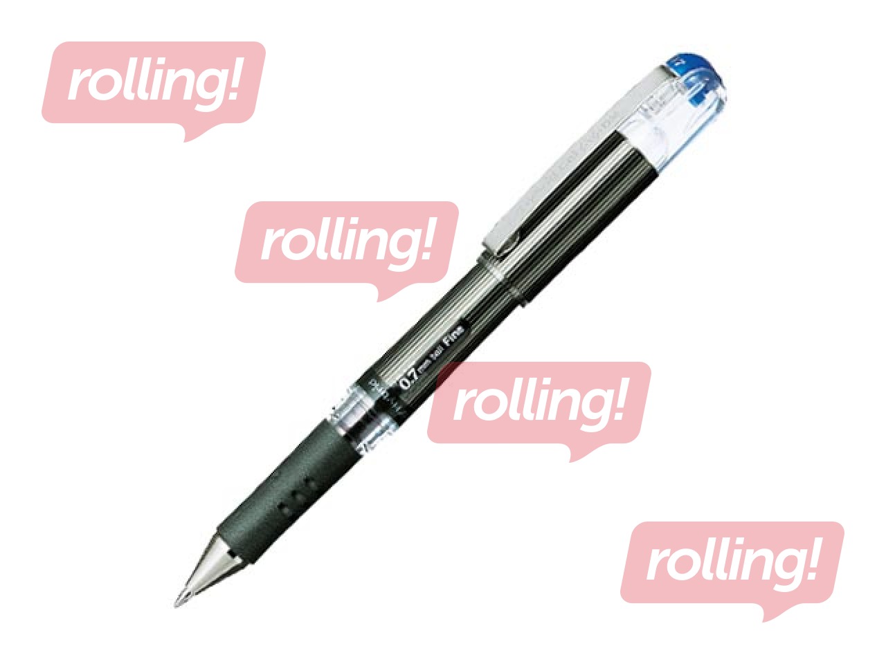 Gēla pildspalva Pentel Hybrid Gel Grip, 0.7mm, zila