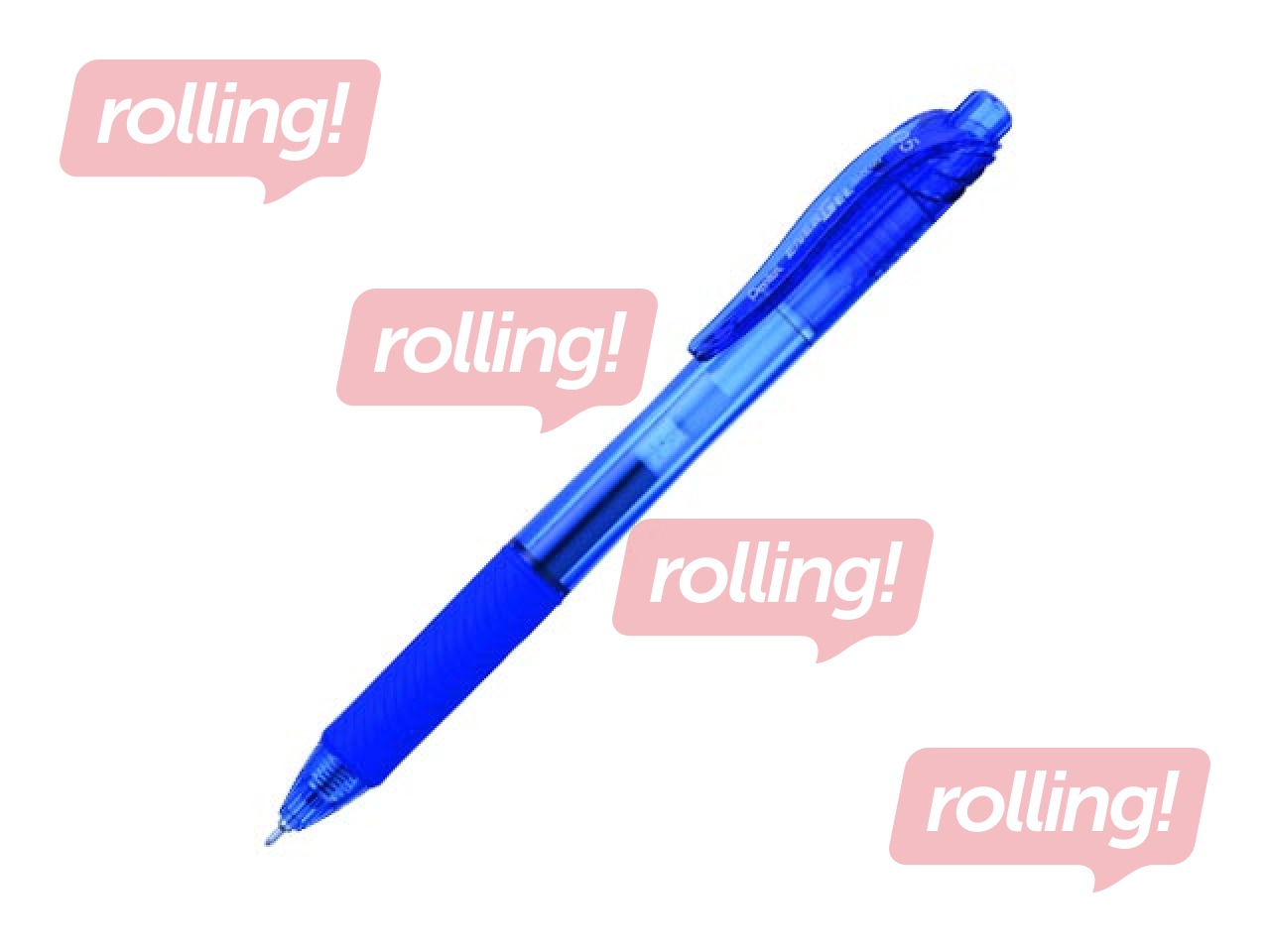 Gēla pildspalva Pentel Energel-X, automātiska, 0.5mm, zila