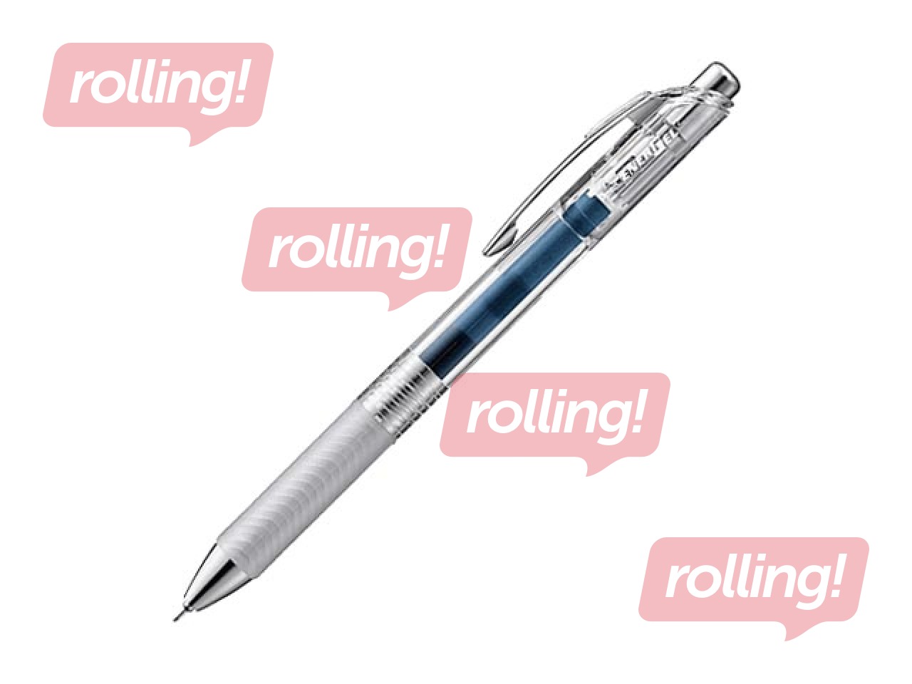 Гелевая ручка Pentel Energel Pure, автоматическая, 0.5мм, темно-синяя