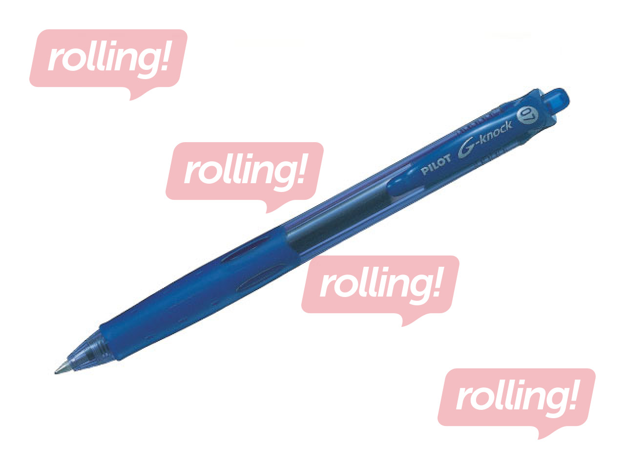Gel pen Pilot G-Knock, 0.7mm, blue