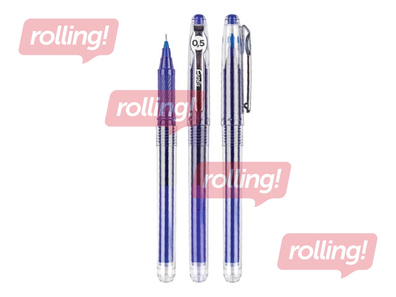Gēla pildspalva Forofis Jumbo, 0.5mm, zila