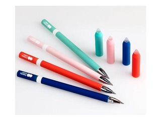 Gēla pildspalvu komplekts Happy Color Trendy, dzēšamas, zila tinte, 0.5mm, 2 gab.