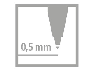 Gēla pildspalva Stabilo worker+ colorful, 0.5mm, zila