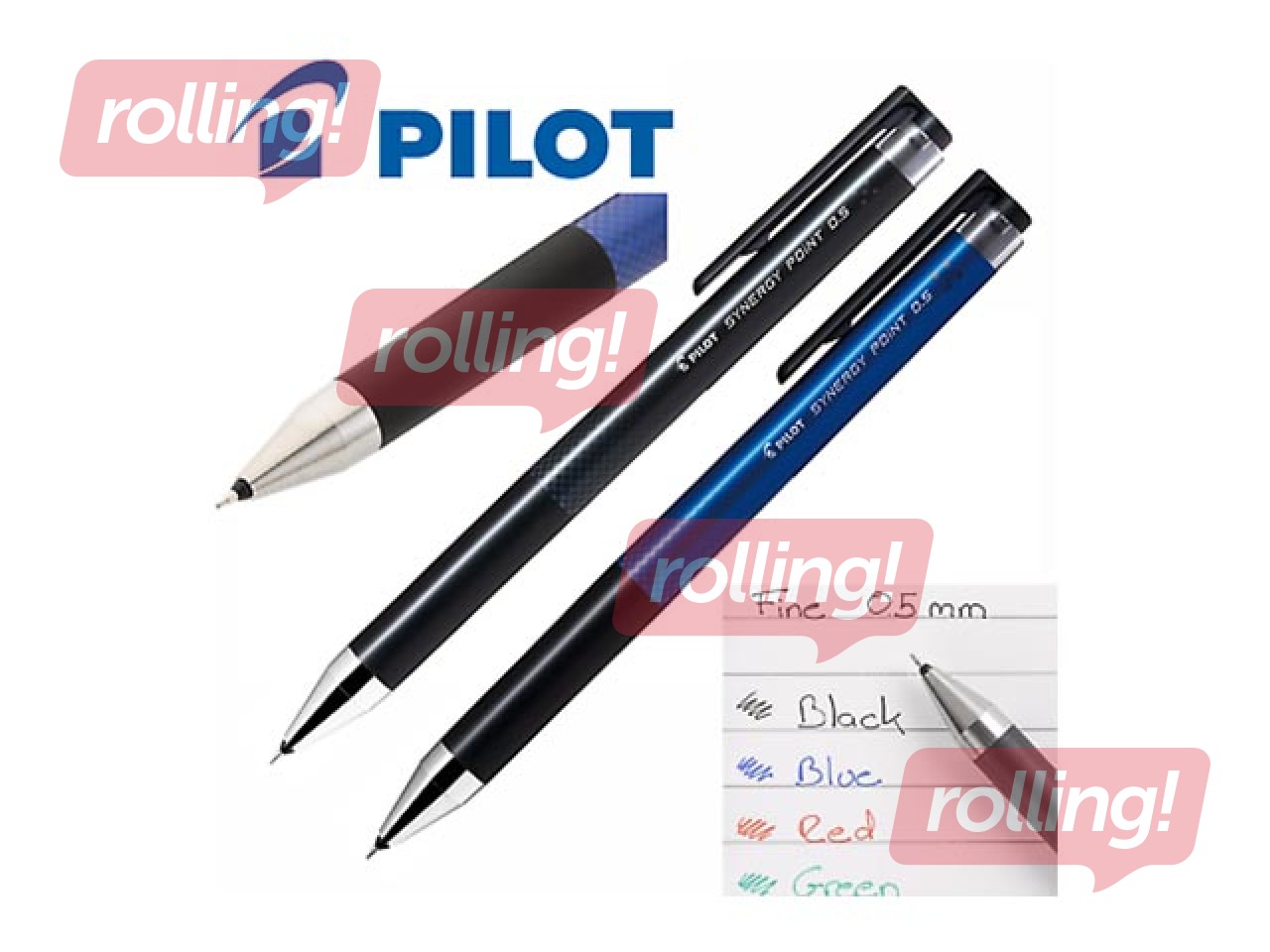 Гелевая ручка Pilot, Synergy Point, черные чернила, 0.25мм