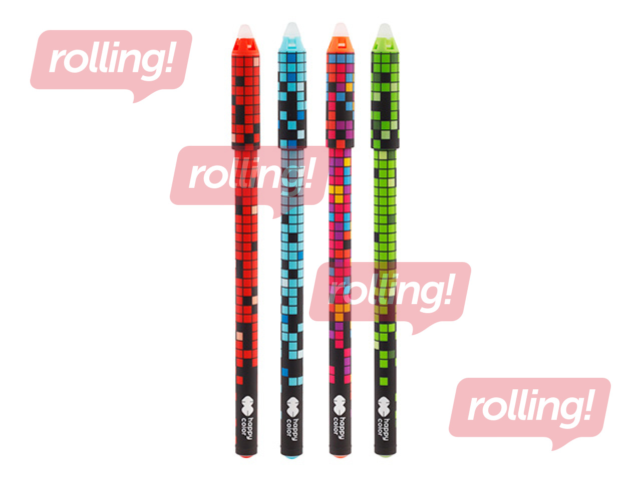 Gēla pildspalva dzēšama Happy Color Pixi Boys, 0,5 mm, zila tinte