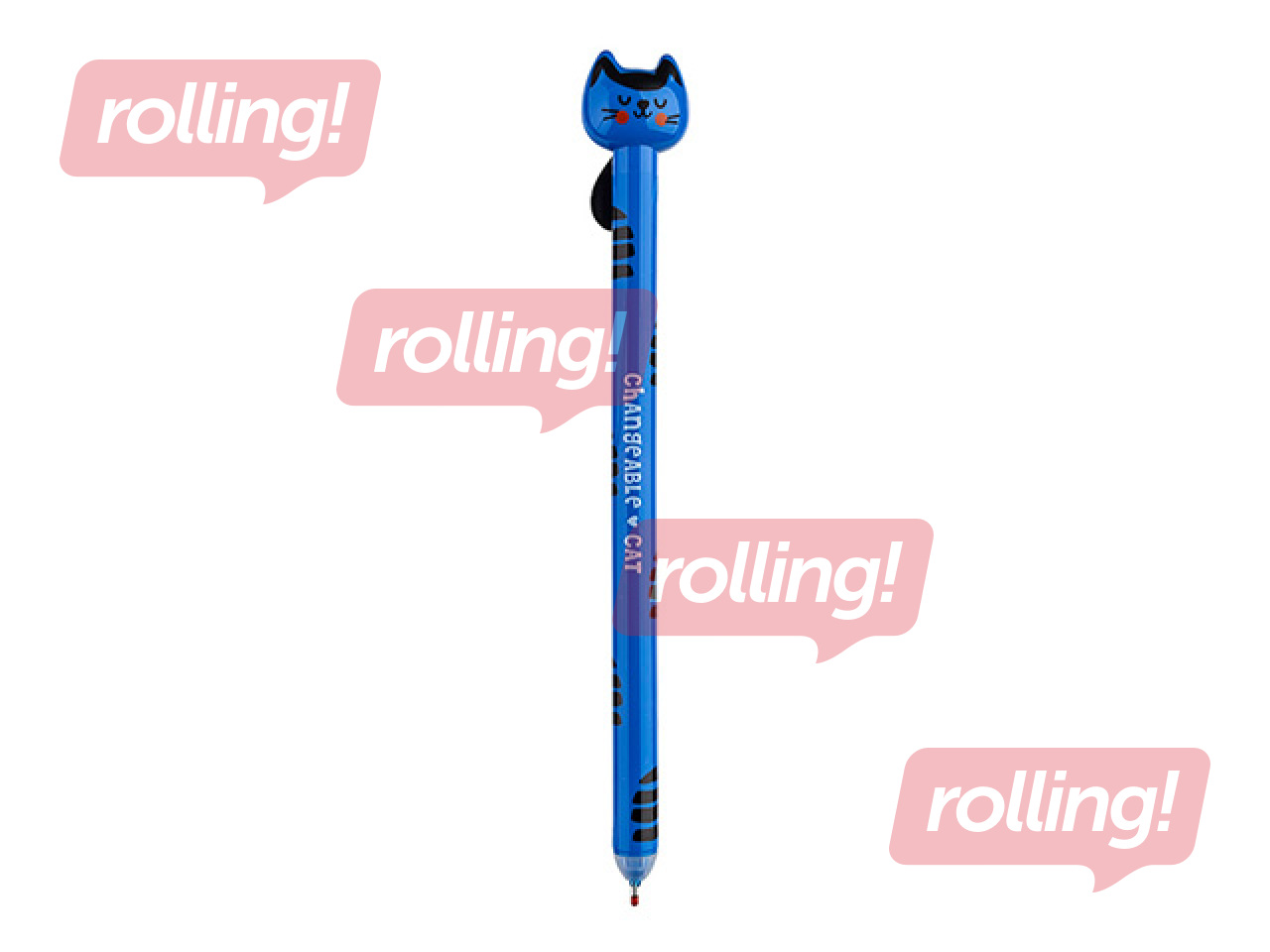 Gēla pildspalva dzēšama Changeable Cat, zila tinte, 0.5mm