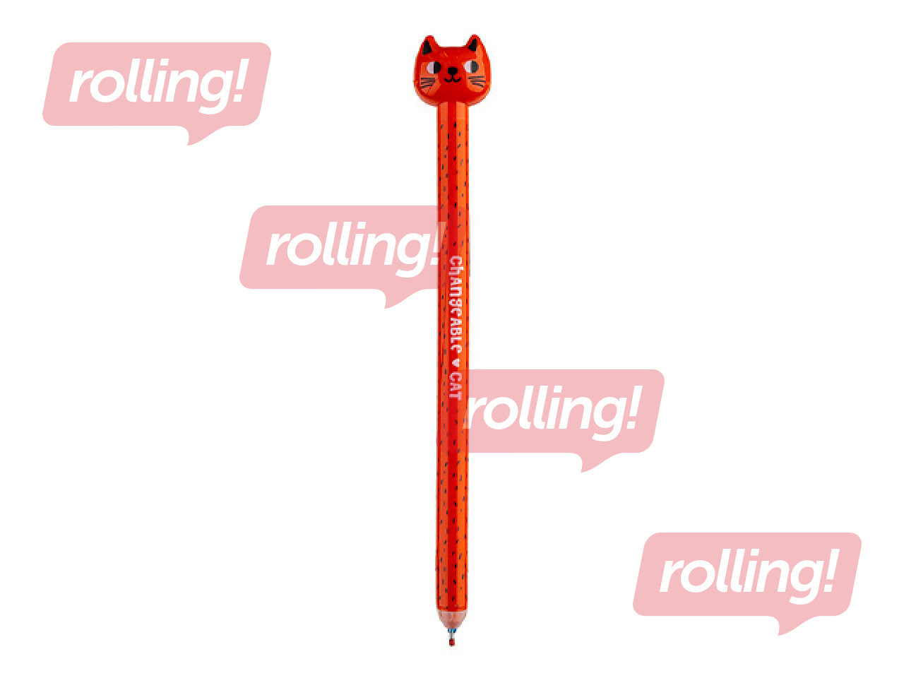 Gēla pildspalva dzēšama Changeable Cat, zila tinte, 0.5mm