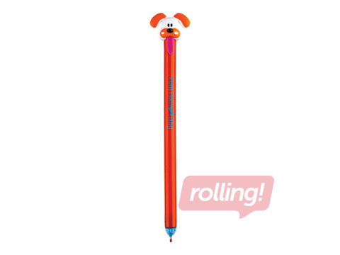 Kustutatav geelpliiats Pom Pom Dog, sinine tint, 0.5mm