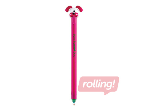 Gēla pildspalva dzēšama Pom Pom Dog, zila tinte, 0.5mm