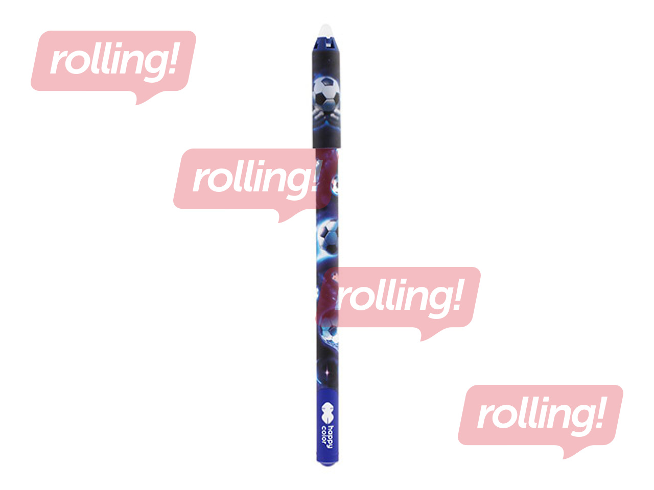 Gēla pildspalva dzēšama Happy Color Cosmo Ball, 0.5mm, zila tinte