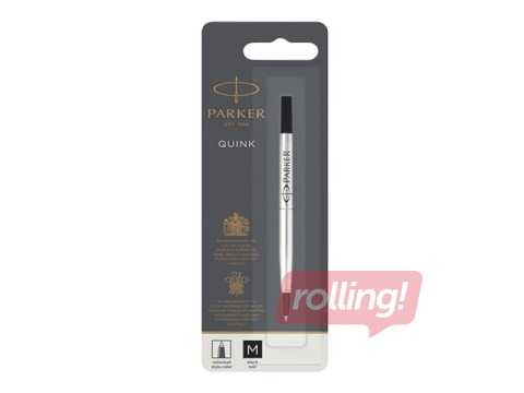 Serdenis tintes rollerim Parker, lodītes diametrs 0.7mm (M), melna tinte