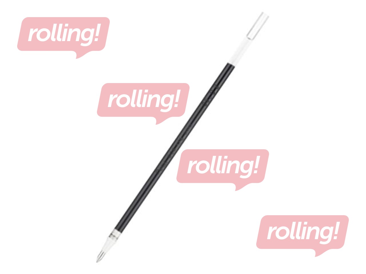 SALE Geelisüdamik Pentel Hybrid KF-6 geelpliiatsile, must