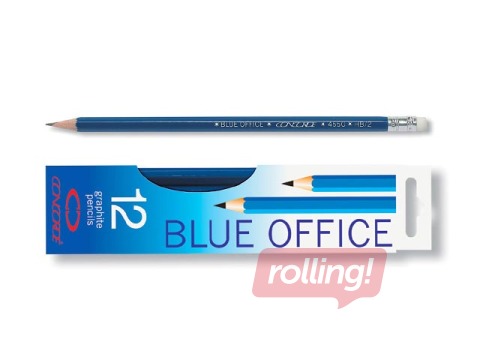 Harilik pliiats Concorde, Blue Office, kustukummiga, HB 