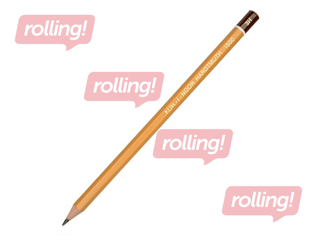 Graphite pencil Koh-i-noor 1500, 3H