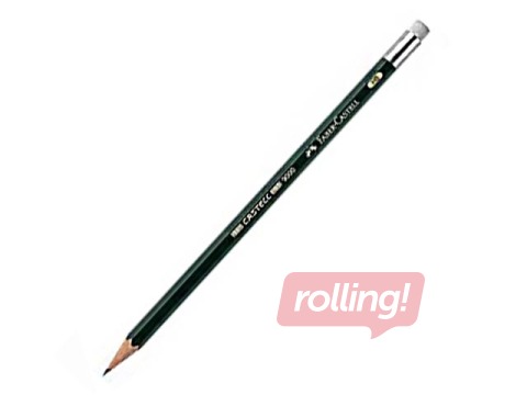 Zīmulis Faber Castell 9000, ar dzēšgumiju, HB
