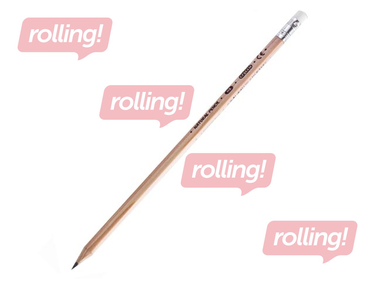 Harilik pliiats Cricco kustukummiga, HB, kolmnurkne