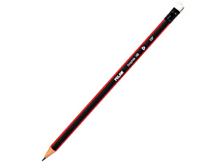 Triangular pencil Milan, with eraser, HB