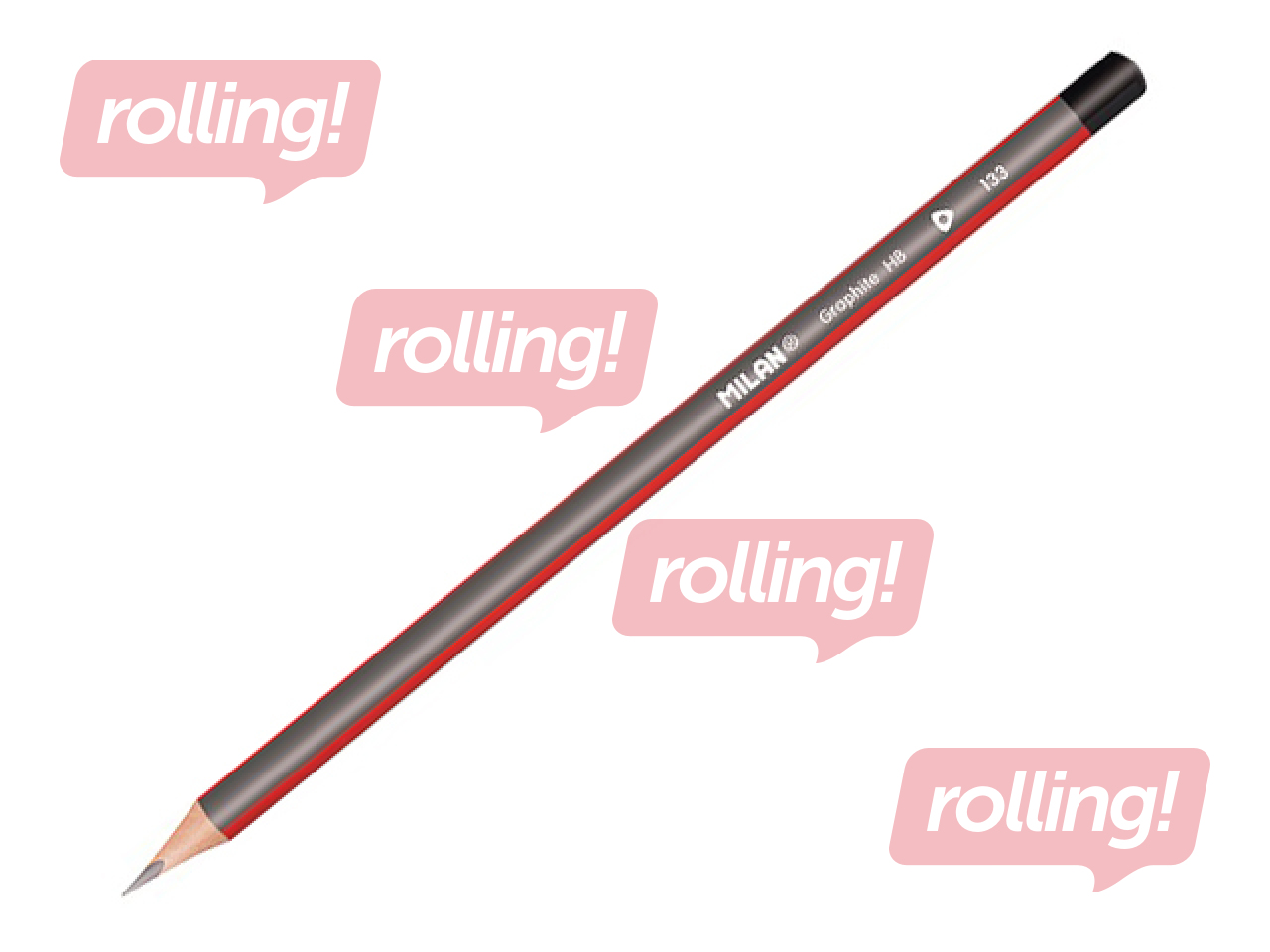 Zīmulis trīsstūra Milan, HB