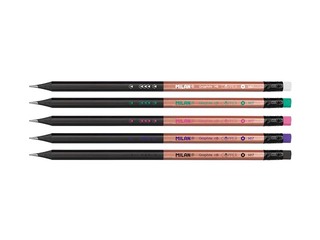 Zīmulis Milan Copper, ar dzēšgumiju, HB