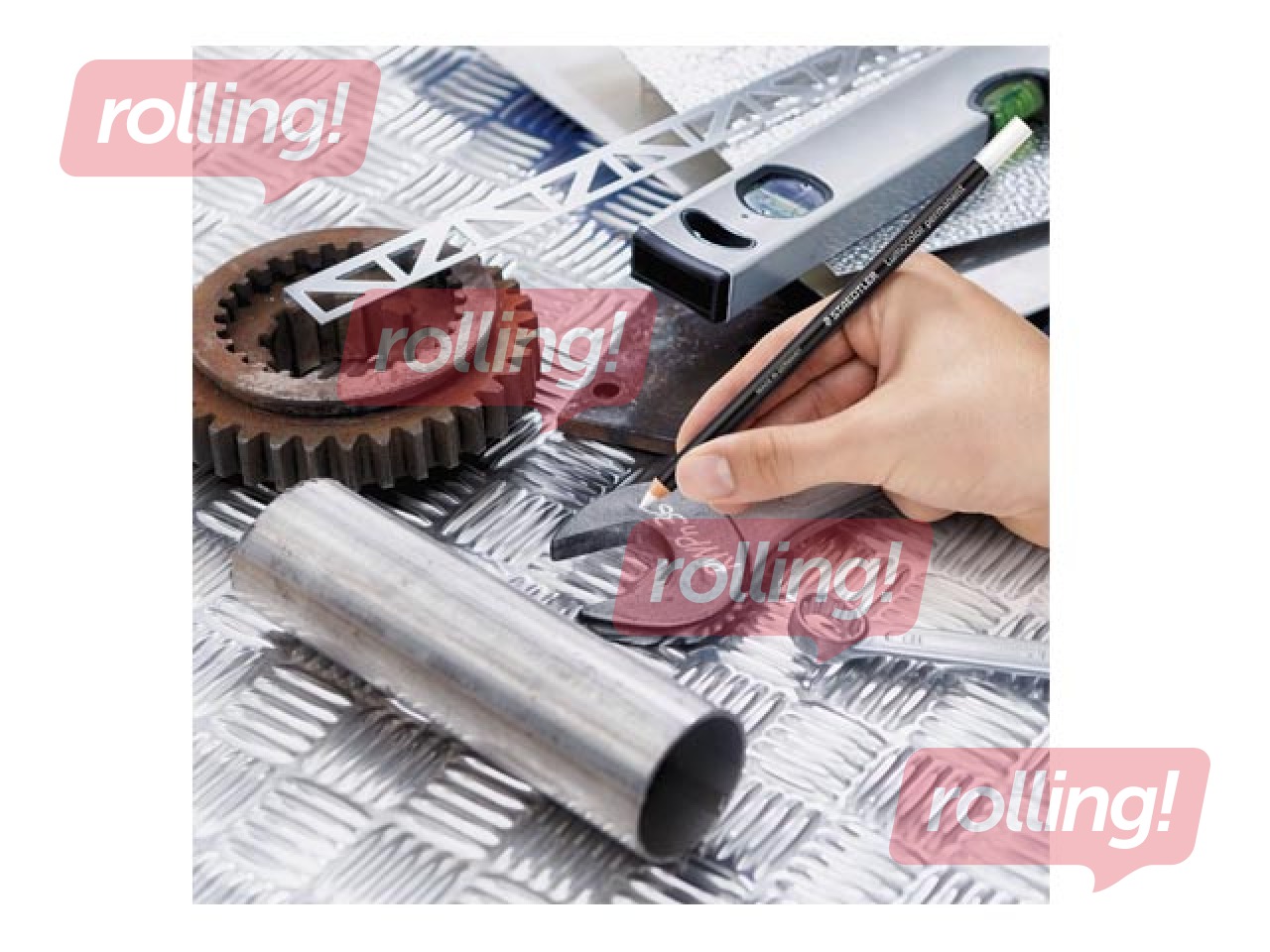 Veekindel pliiats Staedtler Lumocolor glasochrom 108, valge